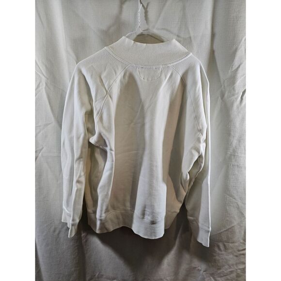 VINTAGE Crown & Anchor White Embroidered Nautical Zippered Jacket Women's XXL - Picture 5 of 6